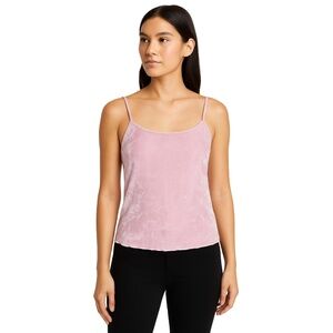 COLSIE Tank Top Pink Velvet Spaghetti Straps Soft &‎ Feminine Womens Medium